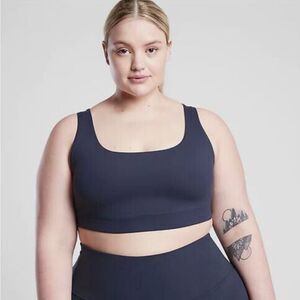 ATHLETA EXHALE BRA D-DD, Navy Blue, Size 2X